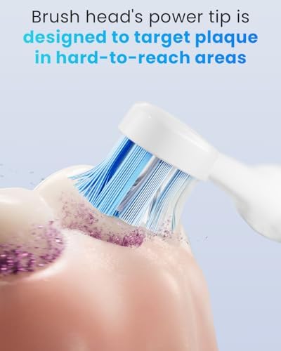 Onlyone Replacement Toothbrush Heads, Compatible with Philips Sonicare and AquaSonic Electric Toothbrush, Soft Electric Toothbrush Heads Refills, White, 8 Pack
