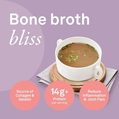 Organika Beef Bone Broth Powder- Grass-Fed and Pasture Raised Cows- Keto Friendly, High Protein and Mineral Content- 300g
