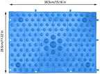 Foot Massage Mat Blood Circulation Tension Release Pad TPE Colorful Foot Acupressure Mat for Home Party Game(Blue)