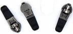 YKK #3 Coil Automatic Black Rubber Tab Antique Silver Sliders - 3 Sliders Per Pack - Made in The United States