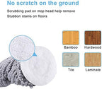 Eyliden Mop with 2 Reusable Microfiber Heads, Easy Wringing Twist Mop, 57.5 inch Long Handle, Wet Mops for Floor Cleaning, Commercial Household Clean Hardwood, Vinyl, Tile and More (Grey)