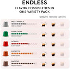 CARRARO 1927 New Variety Pack Espresso Capsules - 100 Aluminium Espresso Pods Compatible with Nespresso Original line Machines, Medium and Dark Roast, Made in Italy