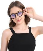 Blue Light Blocking Glasses for Women Men, Retro Round Frame Computer Gaming Glasses Anti Glare & UV RF6209
