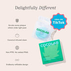 Cocofloss Woven Dental Floss, Dentist-Designed Oral Care, Mint, Waxed, Expanding, Vegan, Kid-Friendly String Floss with Coconut Oil, 1 Spool (33 yd)