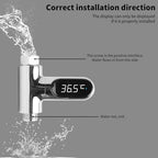 Shower Thermometer,Led Digital Display 360°Rotating Screen Baby Bath Water Power Support Fahrenheit Celsius Home Bathroom Kitchen Water Thermometer for Shower Bath Handheld Sprinkler Head