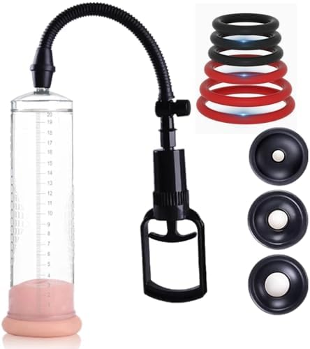 Male Growth Pump Vacuum penisen Largement Tool with Strong Suction Men's Enlargement Pumps Adjustable Underwear Set Training Tools to Be a Bigger Men Hand-VFGU7