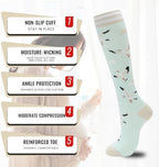 fenglaoda Compression Socks for Women Men 3 Pairs Graduated Compression Support Circulation Socks for Nurses