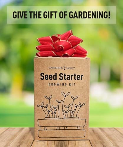 Tea Growing Kit - Includes Medicinal Lavender, Chamomile, Lemon Balm, Peppermint and Echinacea Heirloom Garden Seeds, Grow Pots, Soil, Plant Markers, Indoor Herb Kit Outdoor Tea Garden Kit