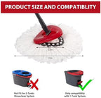 4-Pack Mop Replacement Heads for Ocedar Mop Replace Head EasyWrin Spin Mop Heads Replacements, Easy Cleaning Mop Head Replacement