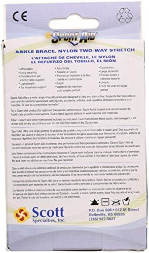 Sport Aid Ankle Brace Medium SA1406-1 Brace, Pack of 2