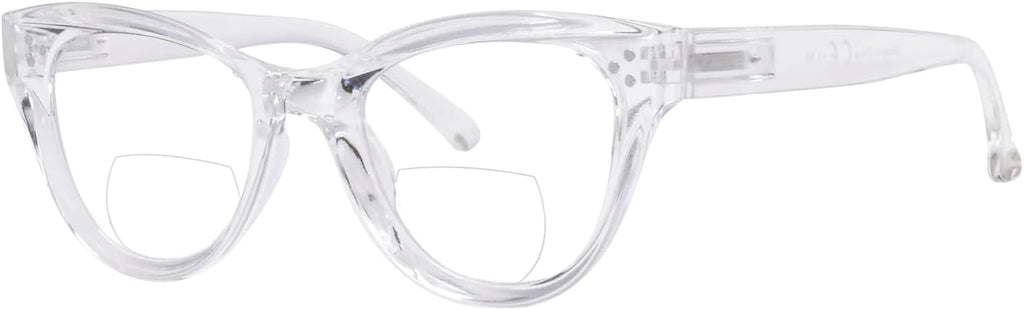 Eyekepper Bifocal Sunglasses for Women Reading under the Sun Stylish Bifocal Readers Tinted Lens Oversize Cat-eye Style