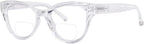 Eyekepper Bifocal Sunglasses for Women Reading under the Sun Stylish Bifocal Readers Tinted Lens Oversize Cat-eye Style