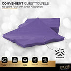 Big Party Pack 40 Count Purple Dinner Napkins Tableware- Ideal for Wedding, Party, Birthday, Dinner, Lunch, Cocktails. (7” x 7”)