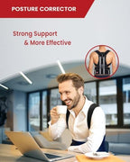 Hurmoya Back Brace Posture Corrector for Women and Men, Lower and Upper Back Pain Relief, Hunchback and Scoliosis Straightener with 2 Removable Metal Splints Support, Adjustable Straps Belt Waist