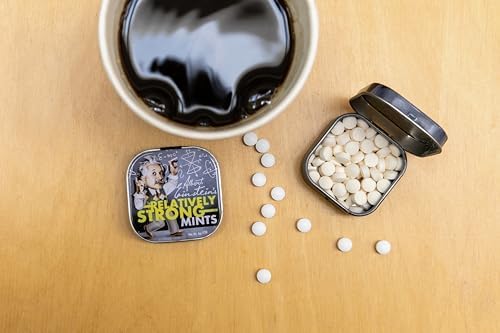 The Unemployed Philosophers Guild Einstein Relatively Strong Breath Mints - 1 Tin, Net Wt .4oz (12g)