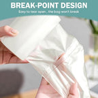 Small Trash Bags 4 Gallon - 100 Count Leakage-Proof 4 Gallon Trash Bag, Unscented Small Garbage Bags for Office Bedroom Bathroom Mini Trash Bags, White 4 Gal Trash Can Liners