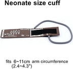 NIBP Cuff with BP12 Connector for Neonate, 6-11 cm Single Tube Reusable PU Brown Replacement Neonatal Blood Pressure Cuff