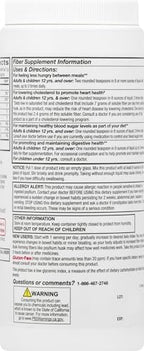 Leader Psyllium Husk Powder Supplement 4-in-1 Fiber for Digestive Health, Plant Based 100% Natural Psyllium Husk Daily Fiber, Gluten Free, Non-GMO, Compare to Meta-mucil Multihealth (13 OZ)