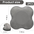 2 Pack Yoga Knee Pads Mat Set - Extra Thick Foam Kneeling Pad Cushion for Knees, Elbows, Wrists, Head - Yoga Essentials for Women Men, Non-Slip Pilates, Meditation, Floor Workouts