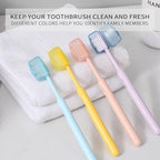 Muslish 20 Pack Toothbrush Covers, Portable Toothbrush Head Cover Caps, Toothbrush Case Protector for Home and Travel, Fits Most Manual and Electric Toothbrushes (Yellow)