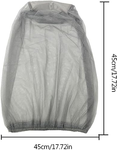 Black Mosquitoes Head Net Face Neck Fly Netting Hoods from Bugs Protections Screen Net for Camping Travel Hiking Wearables
