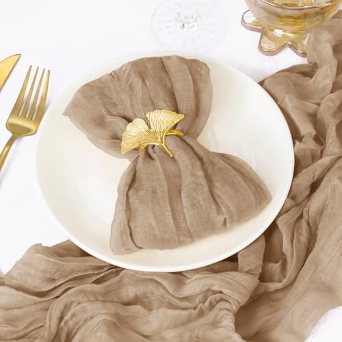 100 Pack Nude Cheesecloth Napkins Spring Easter Cloth Napkins Set of 100 Coffee Dinner Napkins Bulk 21x21 Inches for Wedding Bridal Shower Baby Shower Parties