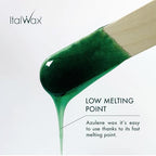 Italwax Azulene - 500g / 1.1lb - Hard wax beads for hair removal - Natural formulation ideal for sensitive skins - Unscented - Recommended for Bikini Area and Armpits