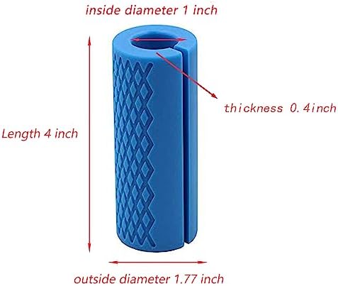 Barbell Grips - Thick Dumbbell Grips Arm Blaster Adapter with High-Density Silicone Rubber, Bar Grips for Weightlifting Muscle Growth Rapidly and Hands Stress Relieve