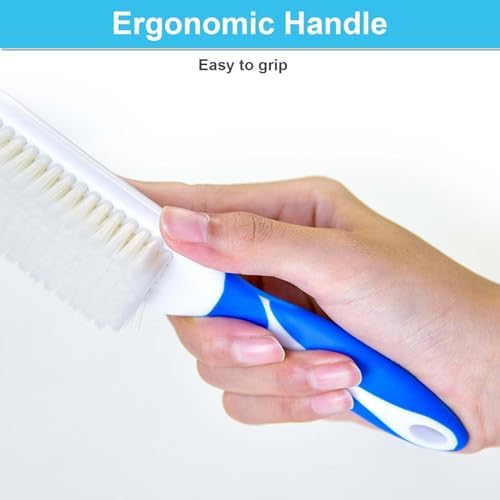 3 Pack Laundry Scrub Brush Shoe Laundry Stain Brush with Long Handle Very Soft Bristle Cleaning Brush for Clothes Shoes Sneaker Protable Laundry Brush for Stains on Clothes