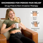 TENS 7000 Heat + TENS Unit for Menstrual Cramp Relief - Wearable Period Pain Device with Heat Therapy & 15 Intensity Levels, USB-C Rechargeable, Discreet & Portable