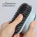 Household Cleaning Brushes Laundry Brush with Handle Flexible Washing Scrub Soft Hair Cleaning Clothes Cleaner Household Tools(Grey)