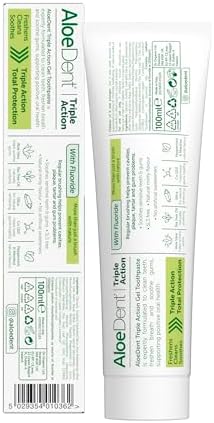 Aloe Dent Triple Action Aloe+CoQ10 Toothpaste FLUORIDE - Peppermint 100ml
