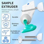 Toothpaste Squeezer, 2026 New Metal Tube Squeezer Key, Manual Toothpaste Roller Tube Wringer for Paint, Cream, Cosmetic and Hair Dye (6 Pcs)