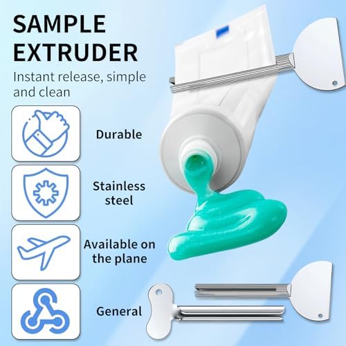 Toothpaste Squeezer, 2026 New Metal Tube Squeezer Key, Manual Toothpaste Roller Tube Wringer for Paint, Cream, Cosmetic and Hair Dye (6 Pcs)
