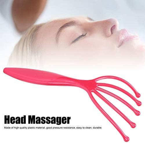 Agatige Head Massager Claw, Protable Plastic Handheld Scalp Massager Hair Growth Head Scratcher Stress Relief Deep Relaxation Tools for Home Spa Office Travel Use (1PCS)