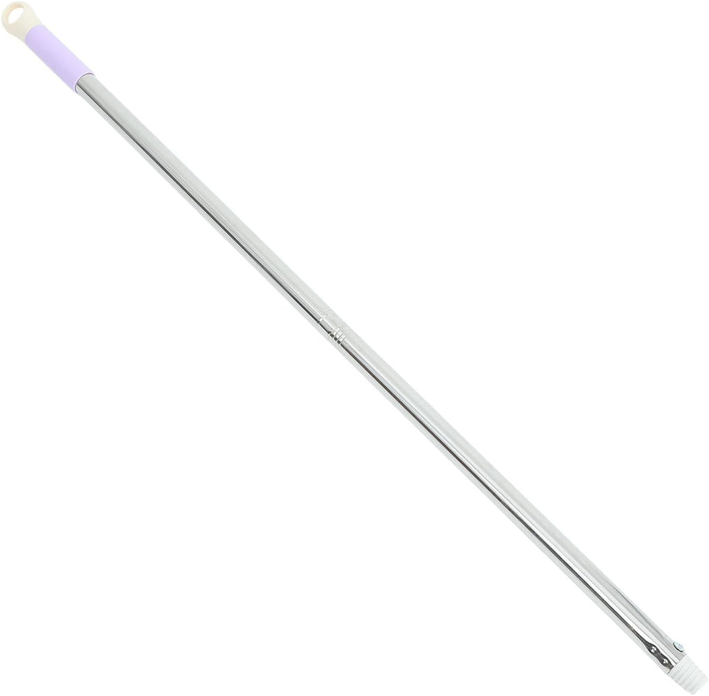 Sosoport Stainless Steel Mop Stick Pole Replacement, 88cm Two-Section Broom Rod with Detachable Handle Grip for Bathroom Cleaning, Household Mop Handle Accessory Set Random Color