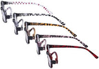 Eyekepper 5 Pack Ladies Reading Glasses with Polka Dots Patterned Temples for Women Reading