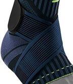 Bauerfeind Sports Ankle Support - Ankle Brace for Stabilization & Protection - Figure-8 Taping Strap - Targeted Compression - Lightweight & Durable (Black, Medium/Left)