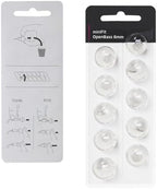 Hearing Aid Domes for Oticon Replacements, Oticon Minifit Open Bass Vent Domes (8 mm/2 Packs）, Universal Domes for Oticon Hearing Aid Supplies.
