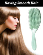 Professional Curved Vent Brush, Wet and Dry Use Curling Comb, Detangling and Massaging Hair Brush (Purple)