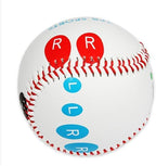 9 Inch Official Baseball, Hard Baseball & Softball for Practice & Competition, Professional Training Ball with Fingerprint Markings for Pitching Training
