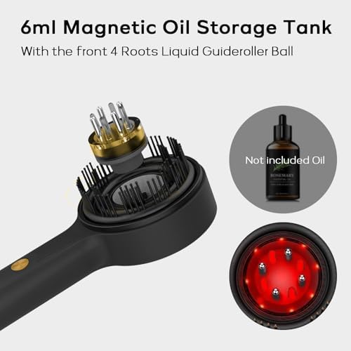 3 in 1Hair Scalp Massager - Oil Applicator Scalp Care Brush, IPX7 Waterproof Electric Head Massager, Portable for Men & Women