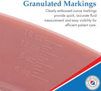 Emesis Basin Kidney Plastic Mauve 16oz - Reusable Plastic Kidney-Shaped, Mauve Color, 16oz Volume, 8-1/2" Primary Length, Disposable, 25/Box