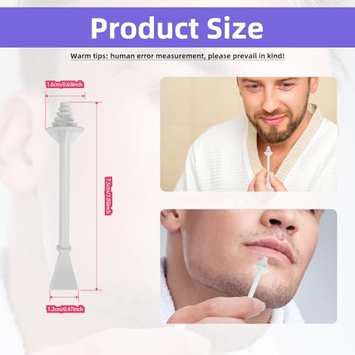 200Pcs Nose Wax Sticks, Plastic Hair Wax Applicators Disposable Nose Waxing Stick Ear Hair Removal for Men Women Nostrils Ears Face Cleaning