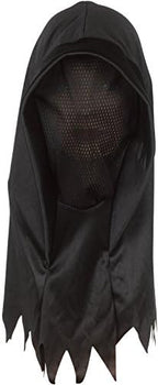 Star Power Ghoul Hood Halloween Costume Polyester Full Over Head Mask, Black, One-Size