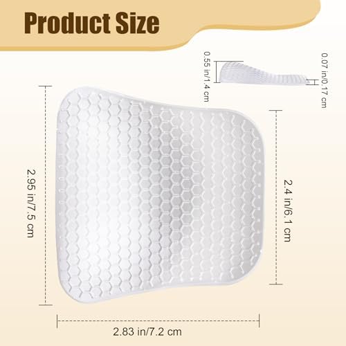 2 Pairs Arch Support Inserts Women for Flat Feet, Reusable Gel Arch Pads for Plantar Fasciitis Relief, Adhesive Arch Supports Cushions for Relieve Feet Pressure (Clear, High)