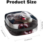 Small Travel Makeup Bag,Cosmetic Bags for Women,Australian Animal Koala,Period Bag