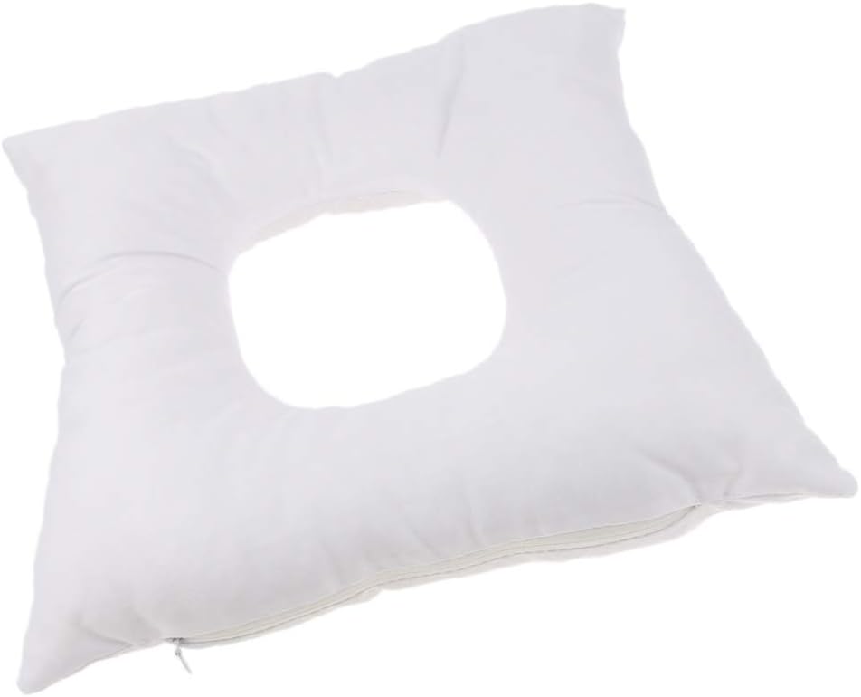 Foam Spa Salon Massage Bed Face Down Cradle Cushion Pillow Washable & Reusable - White