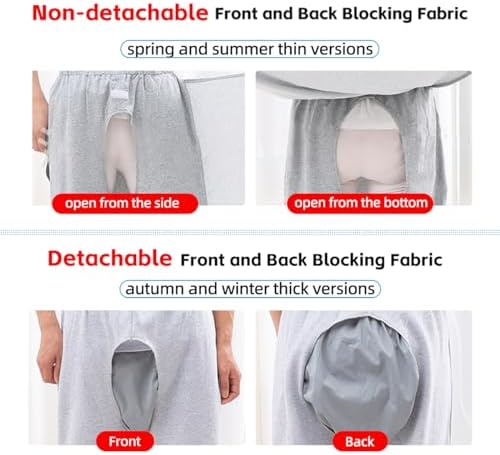 Patient Care Trousers Incontinence Care Pants for Elderly Men Women Reusable Adaptive Apparel for Bedridden Patients (XX-Large,Black(Thin))