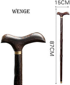 Wooden Cane Faucet Walking Stick Gentleman Cane Non-Slip Crutches Wood Walker Seniors Gift,A